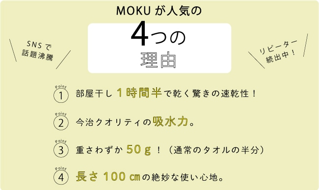 MOKU(モク)が人気の4つの理由